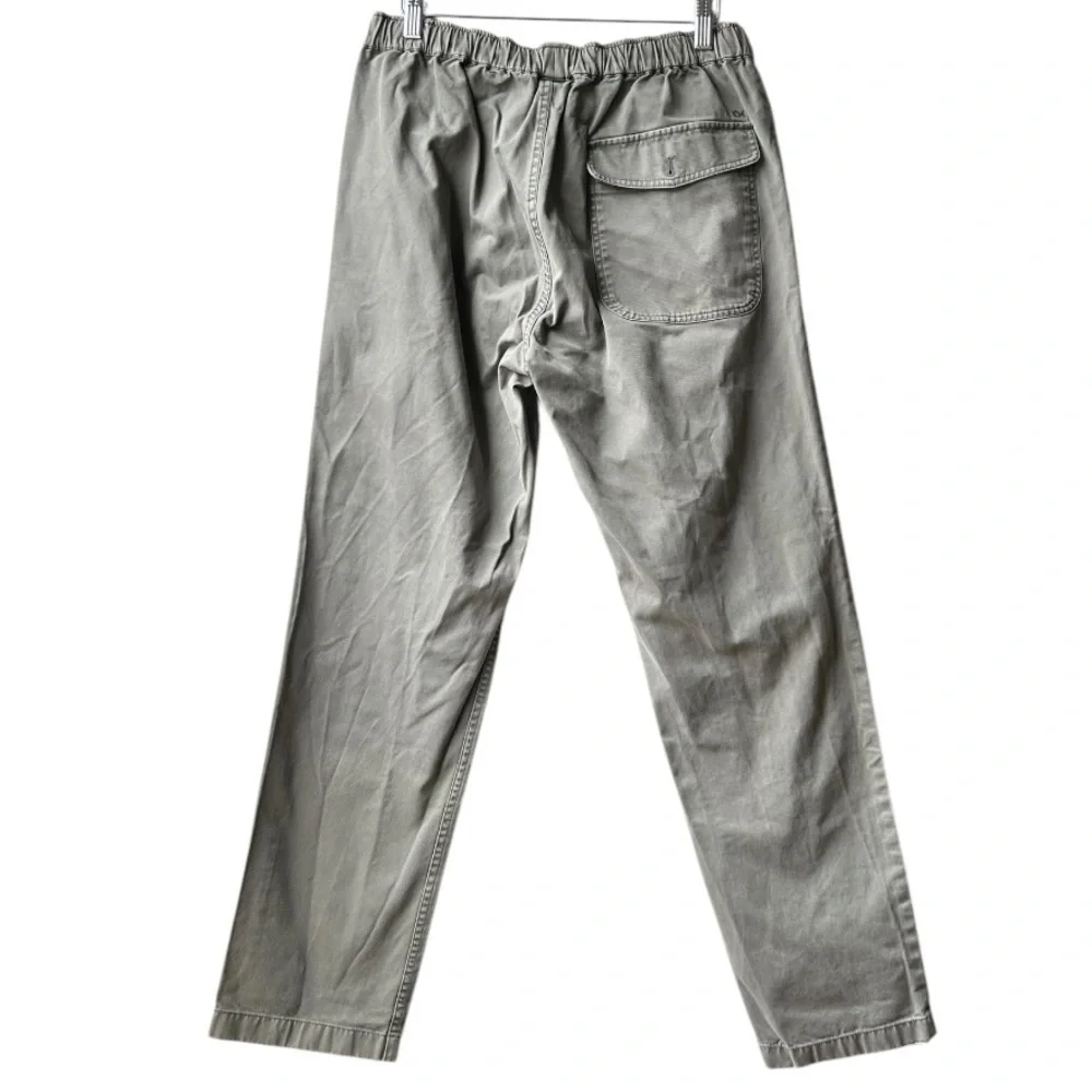 Outerknown Green Organic Cotton Pull On Pants Sz M
